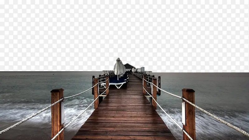海滨栈桥摄影
