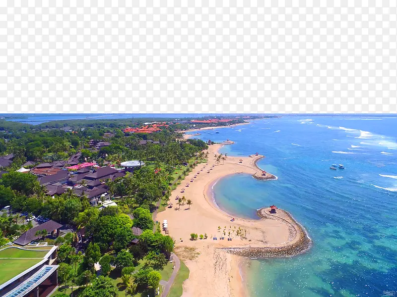 巴厘岛努沙杜瓦全景图