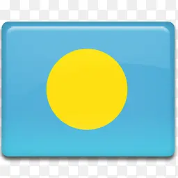 帕劳群岛国旗图标