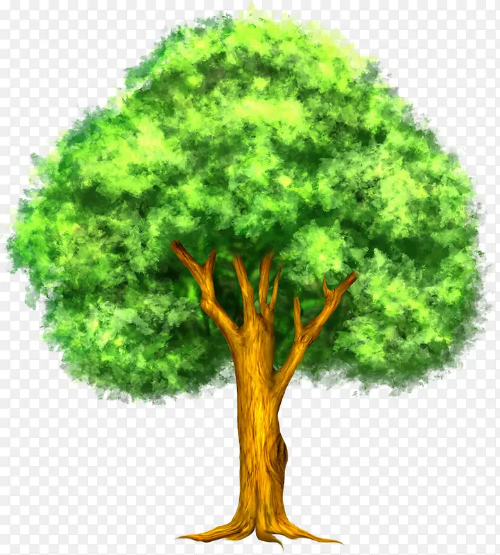 彩绘树