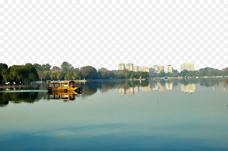 大明湖风光