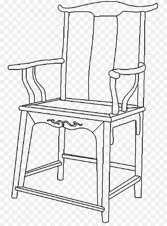 椅子线描稿