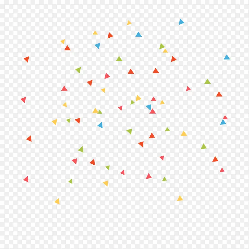 彩色三角碎片矢量图