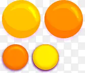 黄色橙色圆球