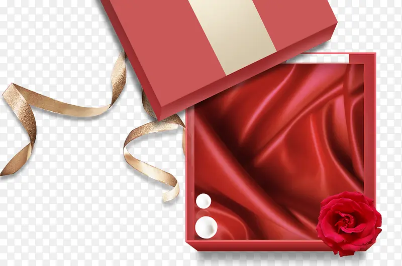 一个红色的礼盒