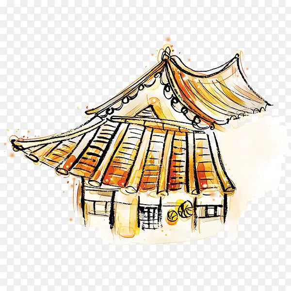 房屋手绘素材
