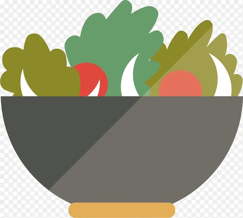 矢量图水彩绿色蔬菜
