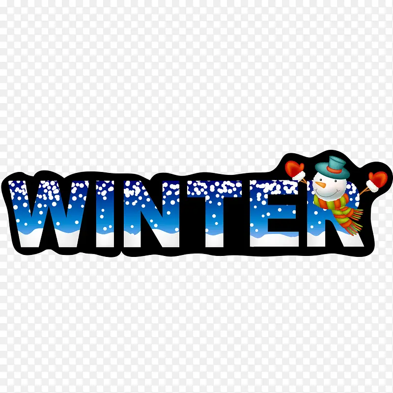winter艺术字