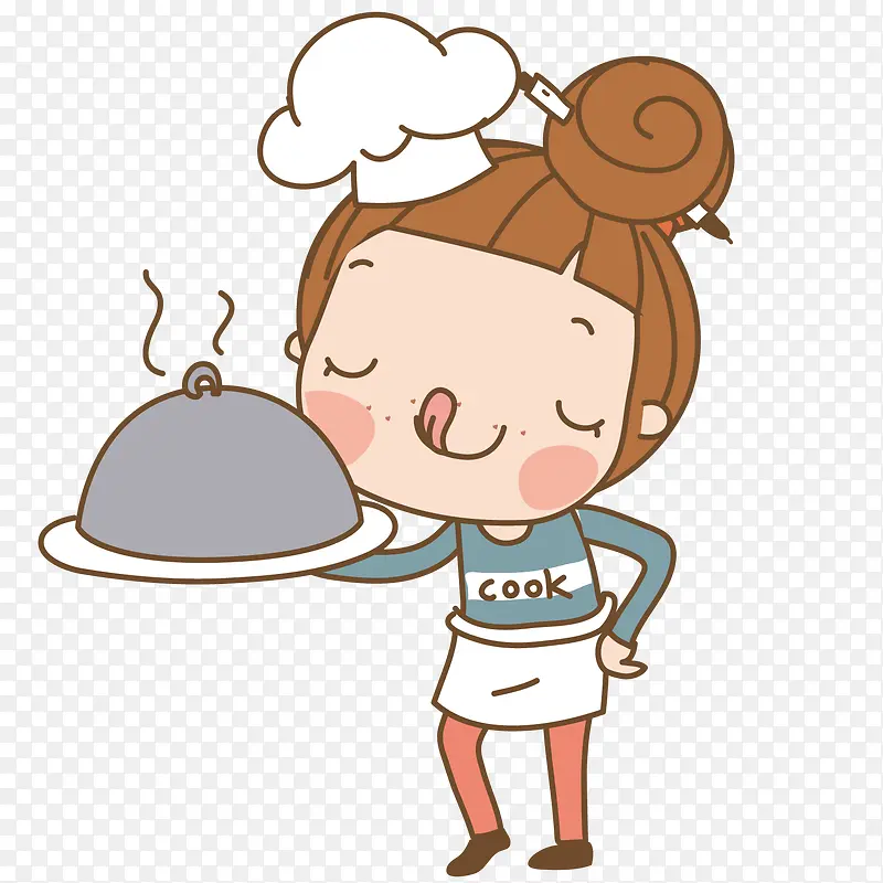 端着食物的女孩PNG图片素材下载_图片编号qvxpdneq-免抠素材网