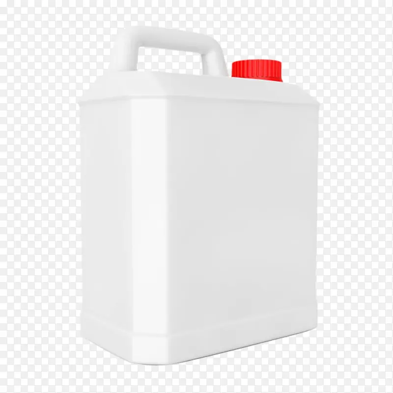白色瓶身红色盖子的塑料瓶罐实物
