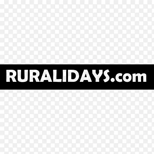 ruralidays.com标志的黑色矩形背景图标