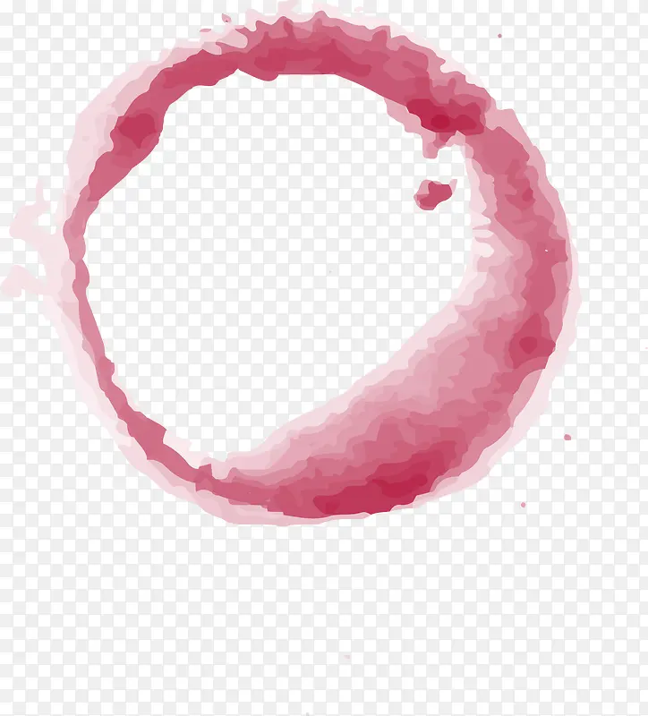 手绘粉色圆点圆圈