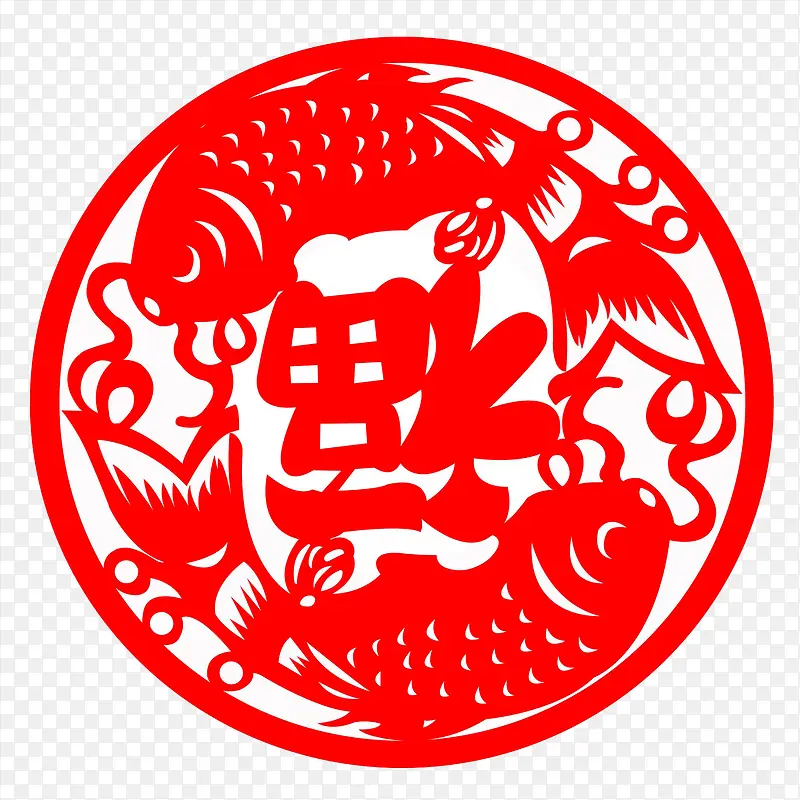 创意福窗花剪纸免抠图