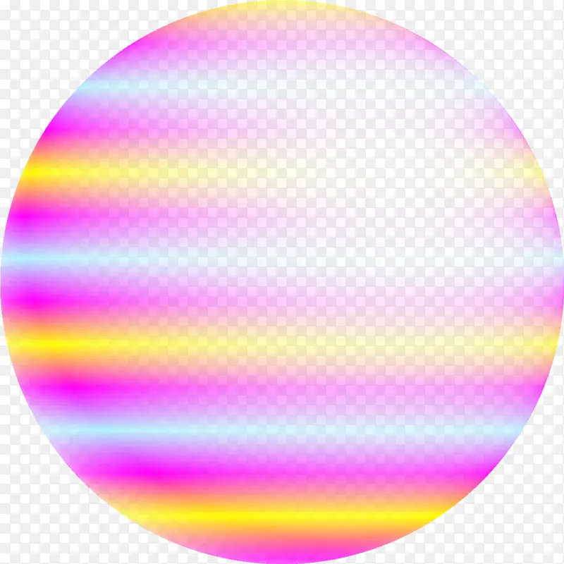 彩色条纹圆球