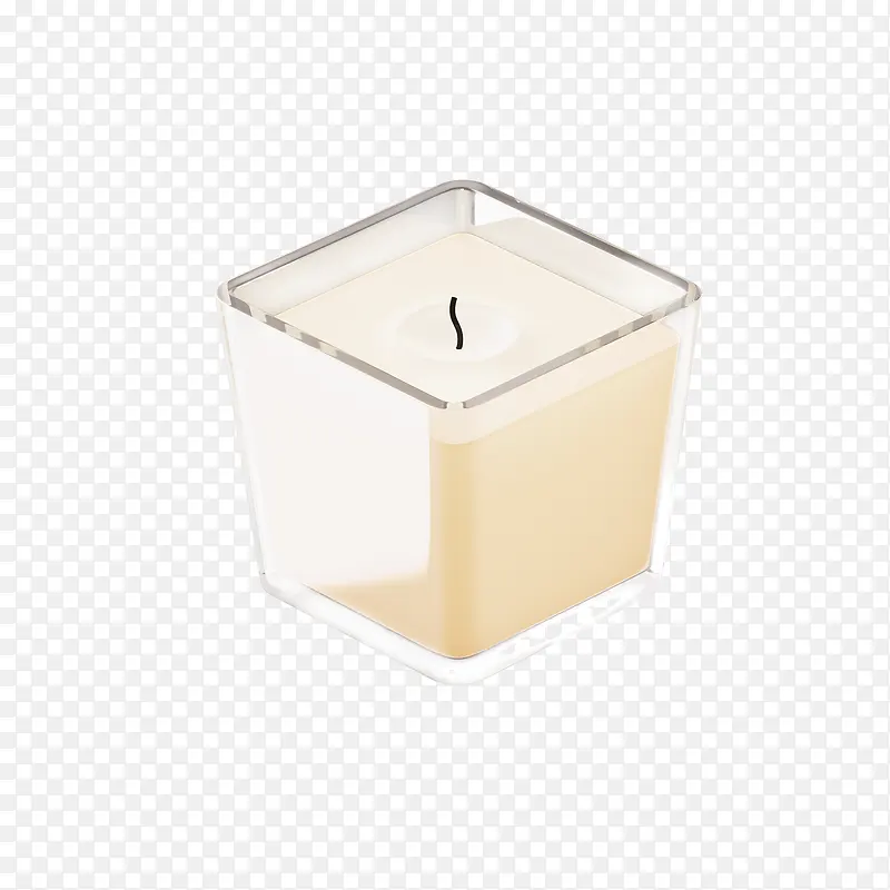 白色玻璃蜡烛