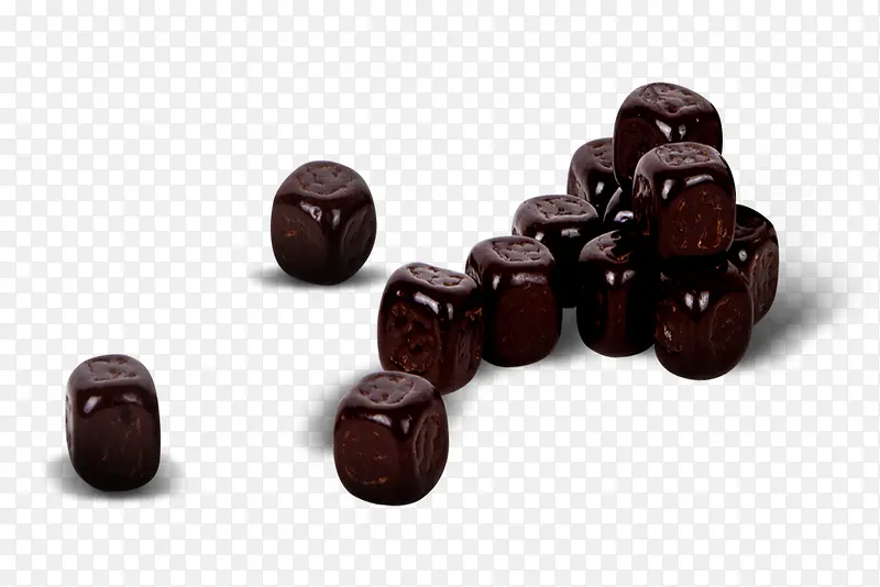 一堆巧克力豆