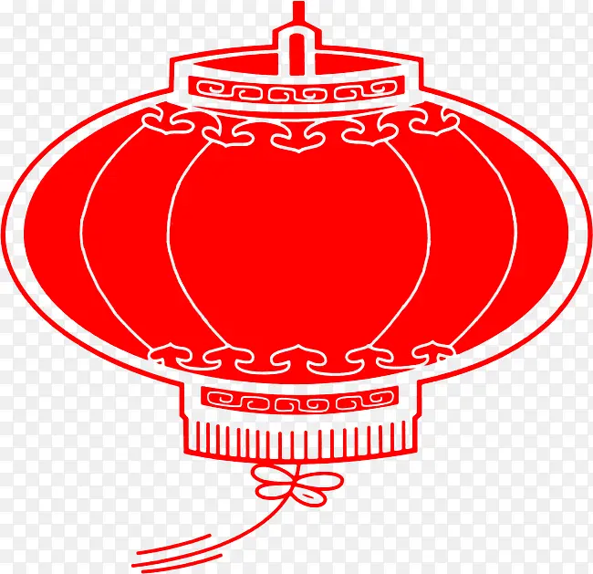 红色个性灯笼元素设计
