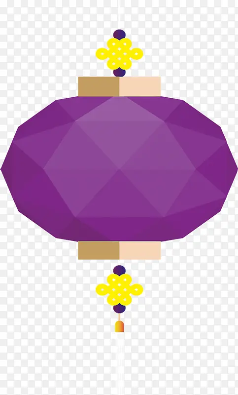 紫色个性手绘创意灯笼