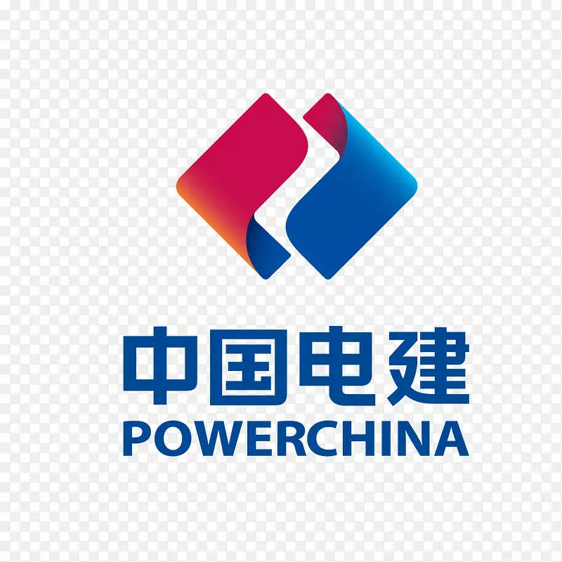 彩色中国电建logo标识