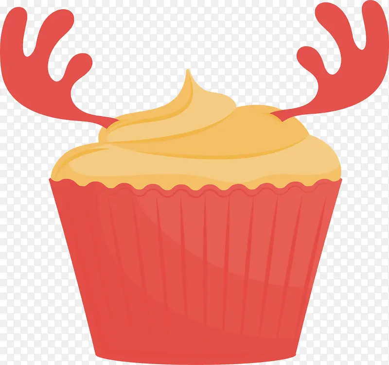 红色鹿角蛋糕