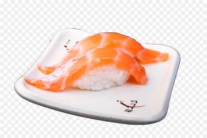 一盘三文鱼寿司