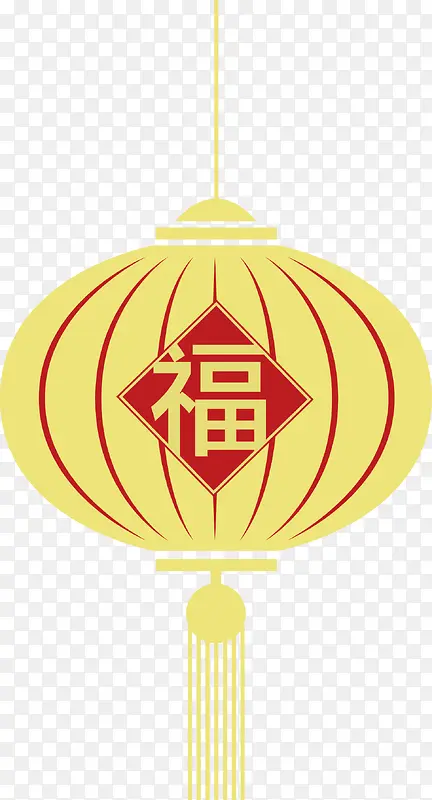 新春黄色灯笼挂饰