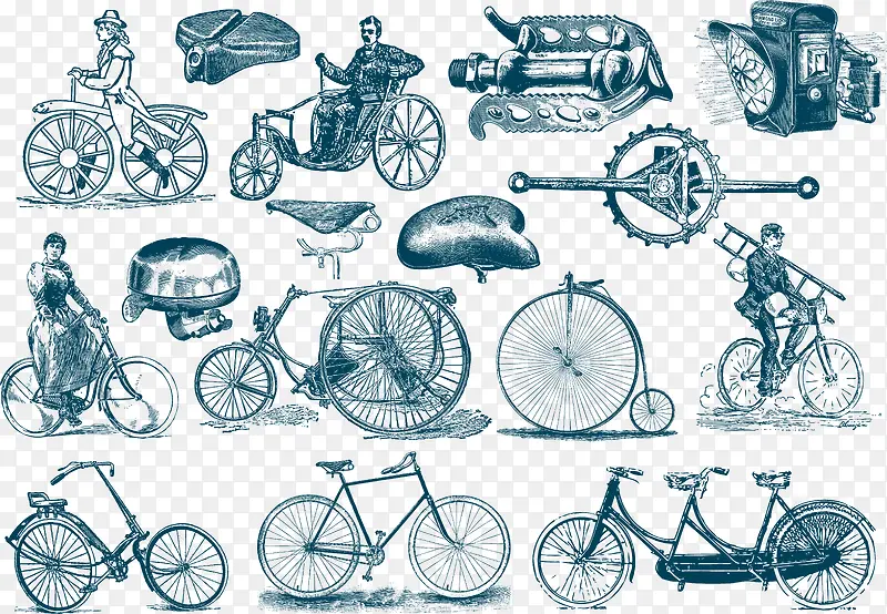 彩绘自行车零件