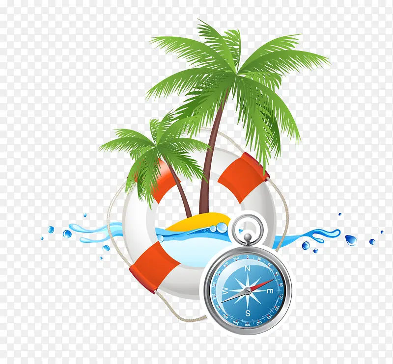夏季旅游矢量元素