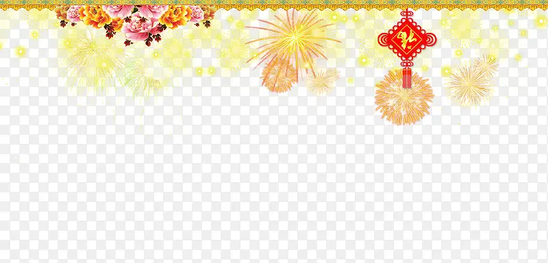 春节年货烟花装饰高清免抠图素材