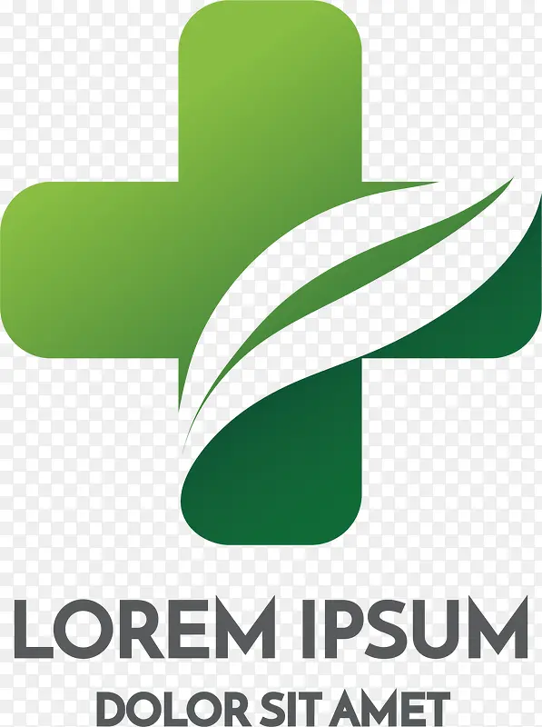 绿色的医院标志设计