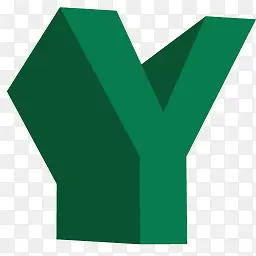 绿色立体字母Y设计简约标志PNG图片素材下载_图片编号ymblbkxq-免抠素材网