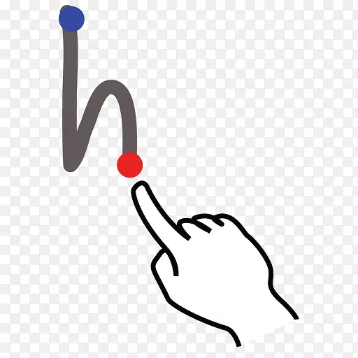 脑卒中信H大写字母gestureworks图标