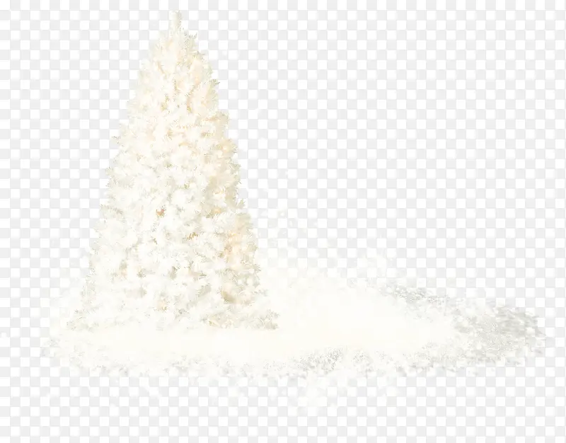 雪花 松树 雾凇png素材