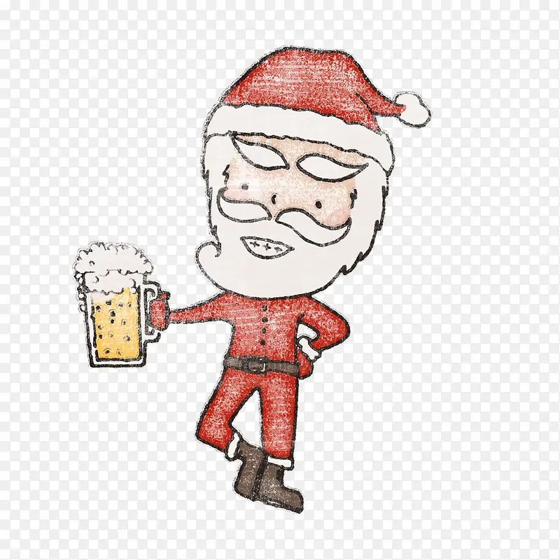 啤酒圣诞老爷爷