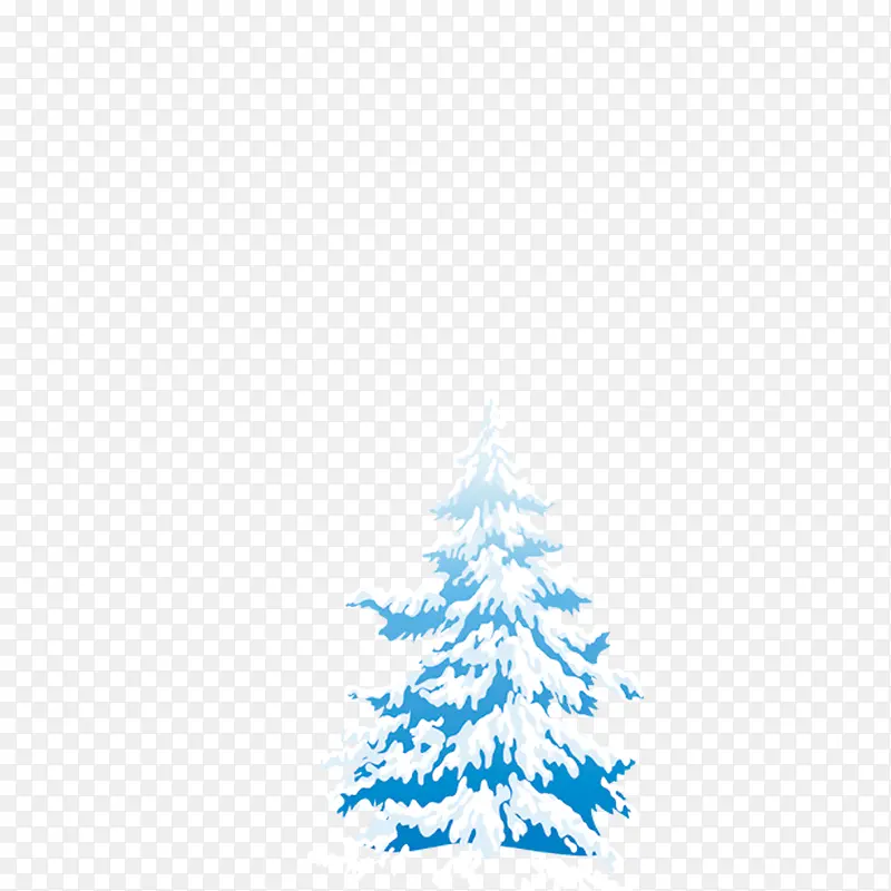 雪树图案