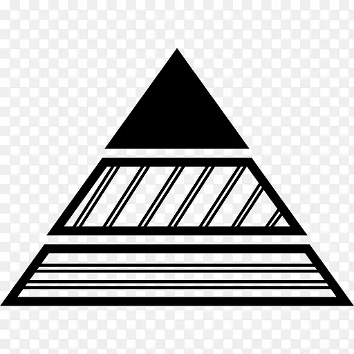三角金字塔图形图标