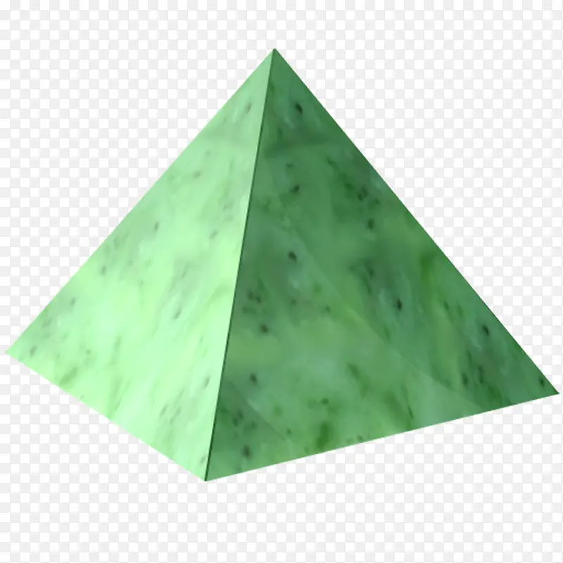 绿色固体三棱锥图标