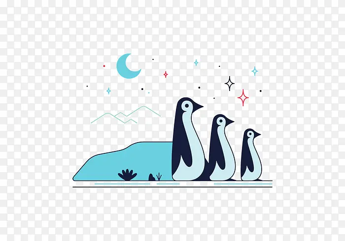 企鹅矢量元素