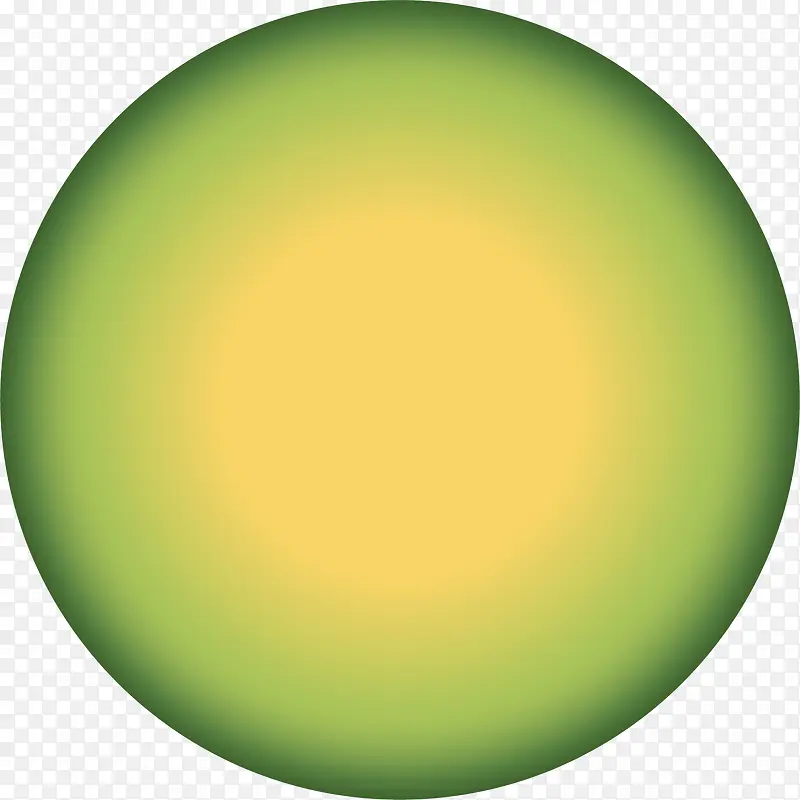 手绘绿色圆圈