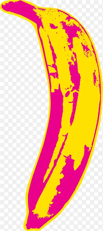 手绘油画香蕉图案