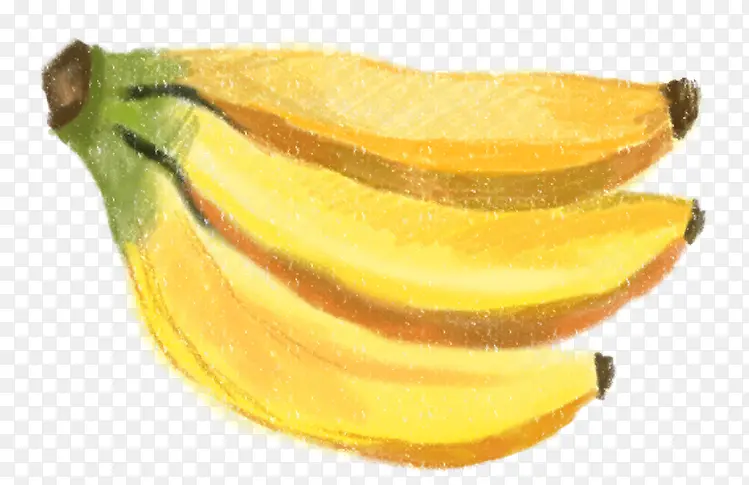 装饰手绘香蕉水果元素