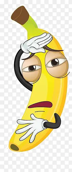 卡通香蕉表情