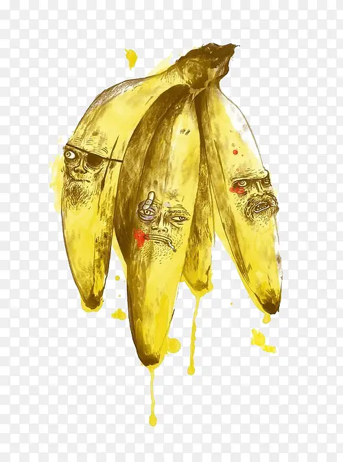 一把受伤的香蕉