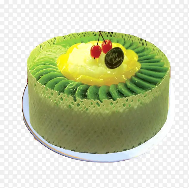 绿色慕丝蛋糕