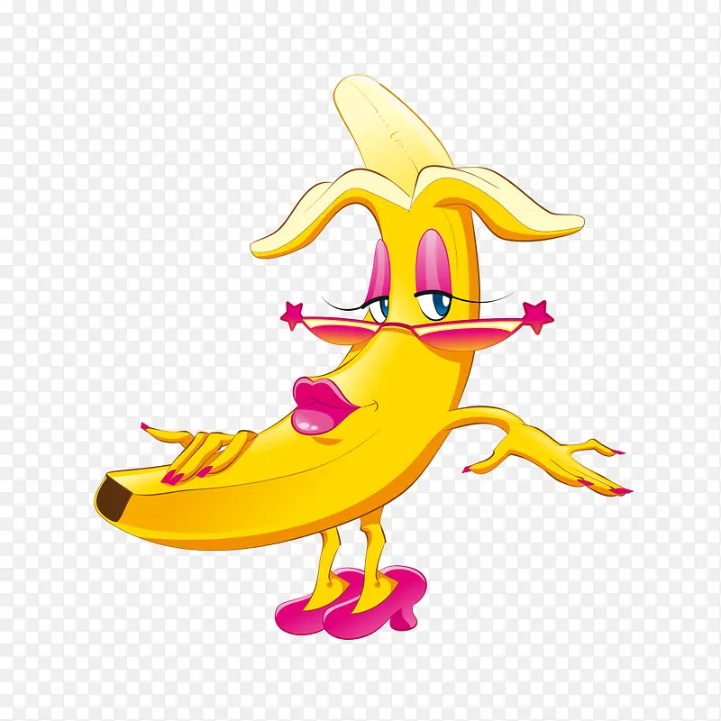 卡通香蕉创意表情