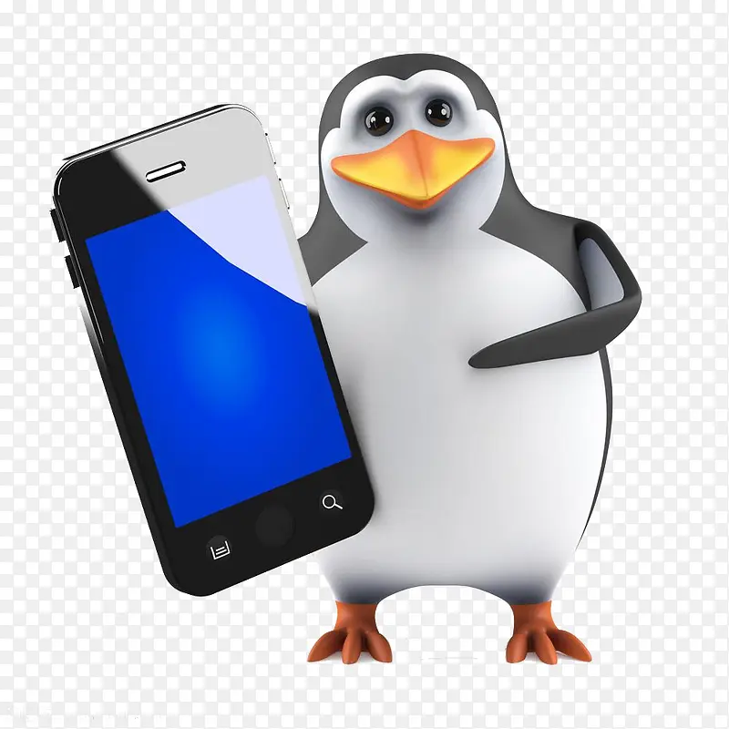 拿手机的企鹅