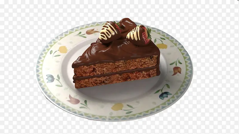 棕色小蛋糕法式甜品