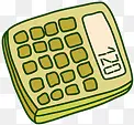 可爱卡通手绘计算器造型