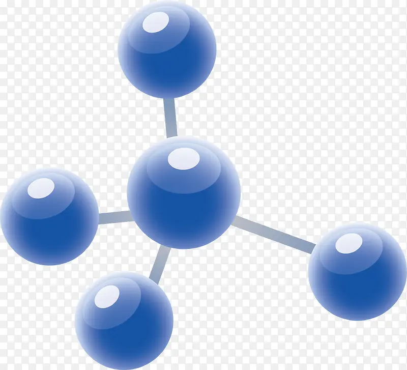 蓝色圆点分子结构