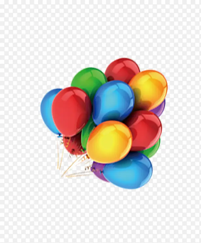 七彩漂浮气球